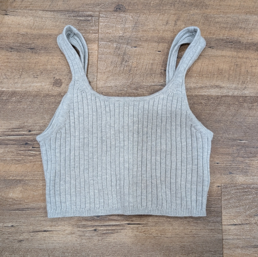 Wilfred Manila Tank in Heather Light Grey
